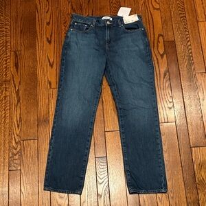 Uniqlo x JW Anderson Slim Straight Jeans Cotton Blue Denim - Waist 26 in - NWT